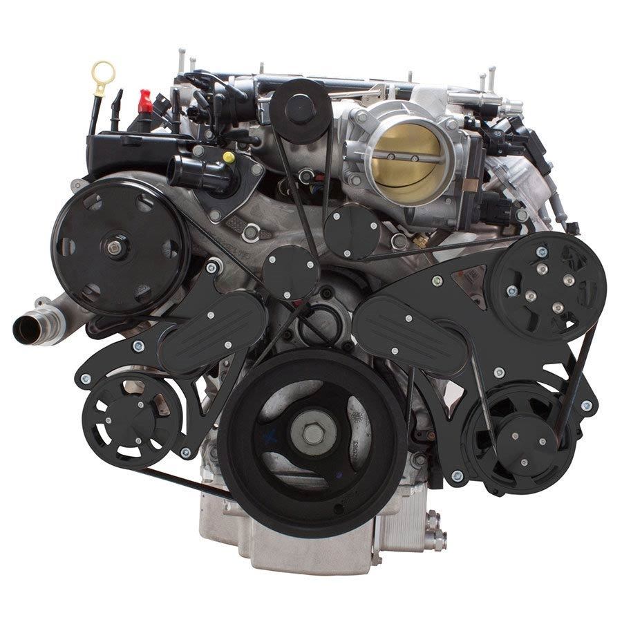 CVF B-LT4-WRAPTOR-PS Stealth Black Serpentine System for LT4 Supercharged Generation V - Power Steering & Alternator - All Inclusive