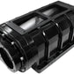 The Blower Shop B2028-BLK Billet 8-71 Blower w/ 3-Lobe Cast Rotors & Front Offset Black Anodised