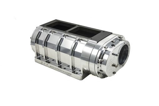 The Blower Shop B2220 Polished 8-71 High-Helix Billet Blower / Supercharger Front Offset