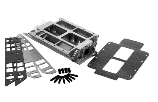 The Blower Shop B2510 Blower Manifold Polished suit BB Chev w/ Standard Deck Rectangle Port