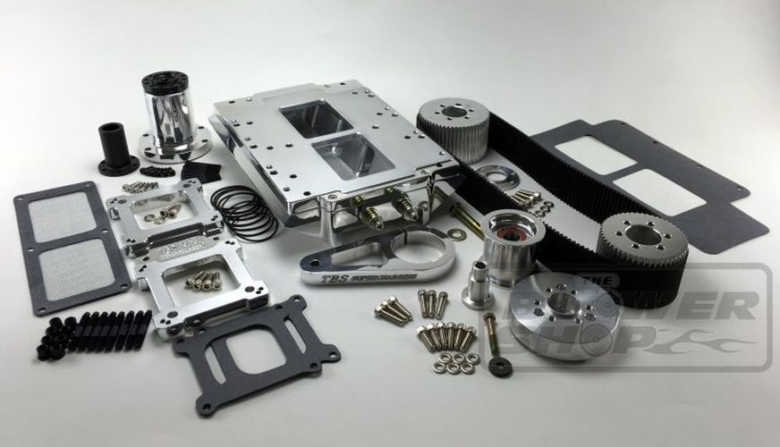 The Blower Shop B2633KIT Billet LS Square Port 6-71 Super Charger Kit Carbureted
