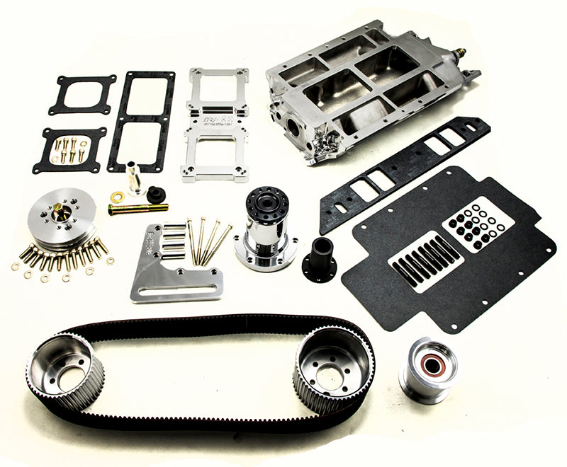 The Blower Shop B2715 8-71 Blower Drive Kit suit BB Chev Tall Deck 1V Accessory Rectangle Port Polished