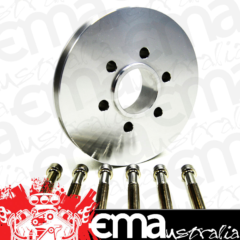 The Blower Shop B4212 Accessory V-Pulley suit BB Chev w/ 6-Bolt Hub 1V Polished