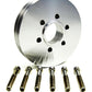 The Blower Shop B4222 Accessory V-Pulley suit BB Chev w/ 6-Bolt Hub 2V Polished