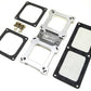 The Blower Shop B4300 Billet Dual Carb Adaptor suit 4150 Carburettor Sideways Mount