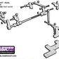 The Blower Shop B4350 Dual Carb Linkage Kit suit 4150 & 4500 Carburettor Sideways Mount