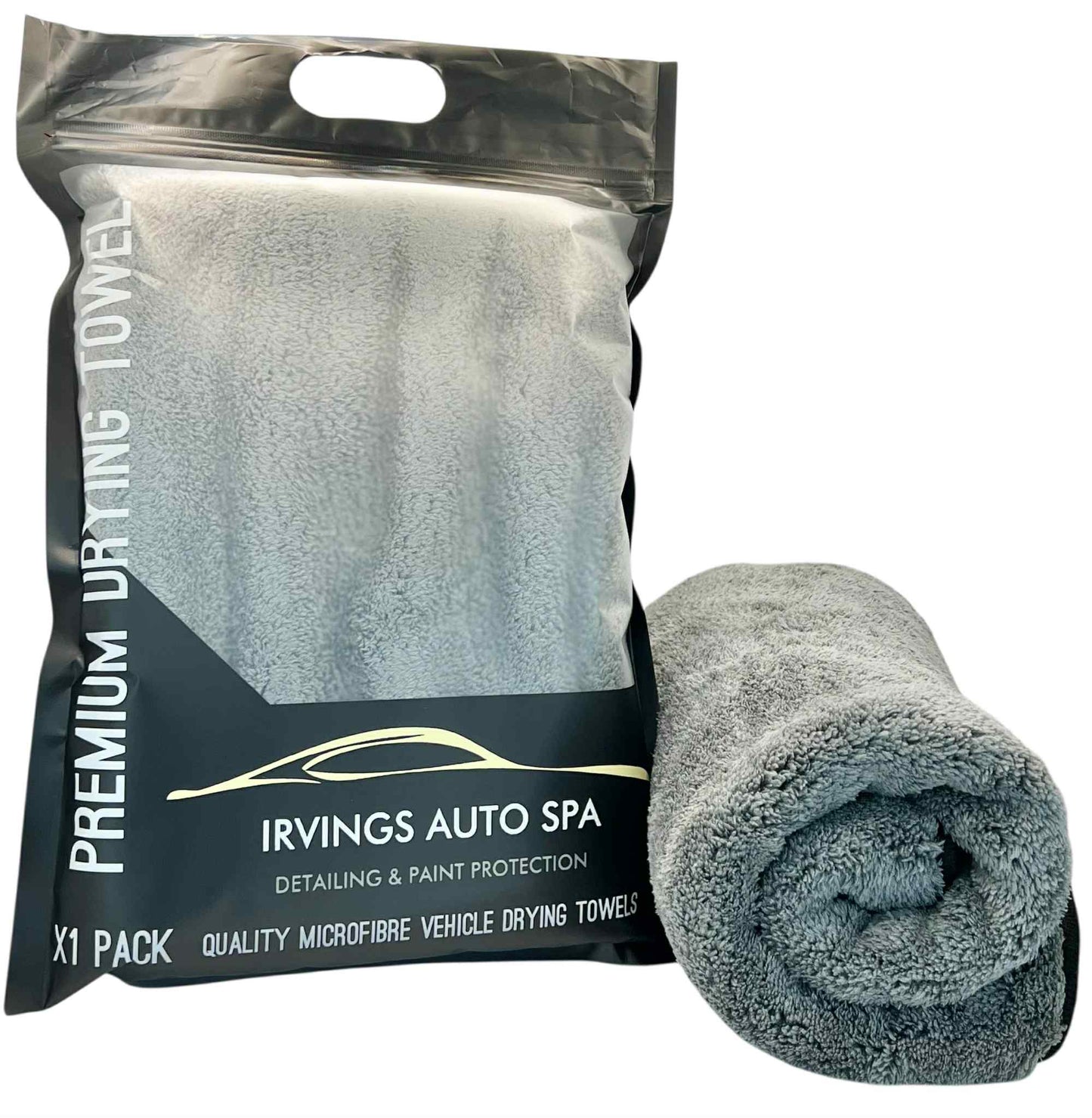 Irving's Auto Spa Premium Microfiber Car Cleaning & Drying Towel Scratch Free Detailing Microfiber