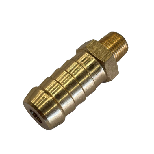 Brass Male Tail Fitting 1/2" (12.7mm) Hose Tube End to 1/8" (3.2mm) BSP Thread