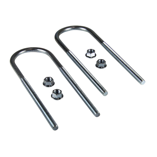 Differential U-Bolts 75mm ID, 12mm thread, 260mm Long with serrated nuts