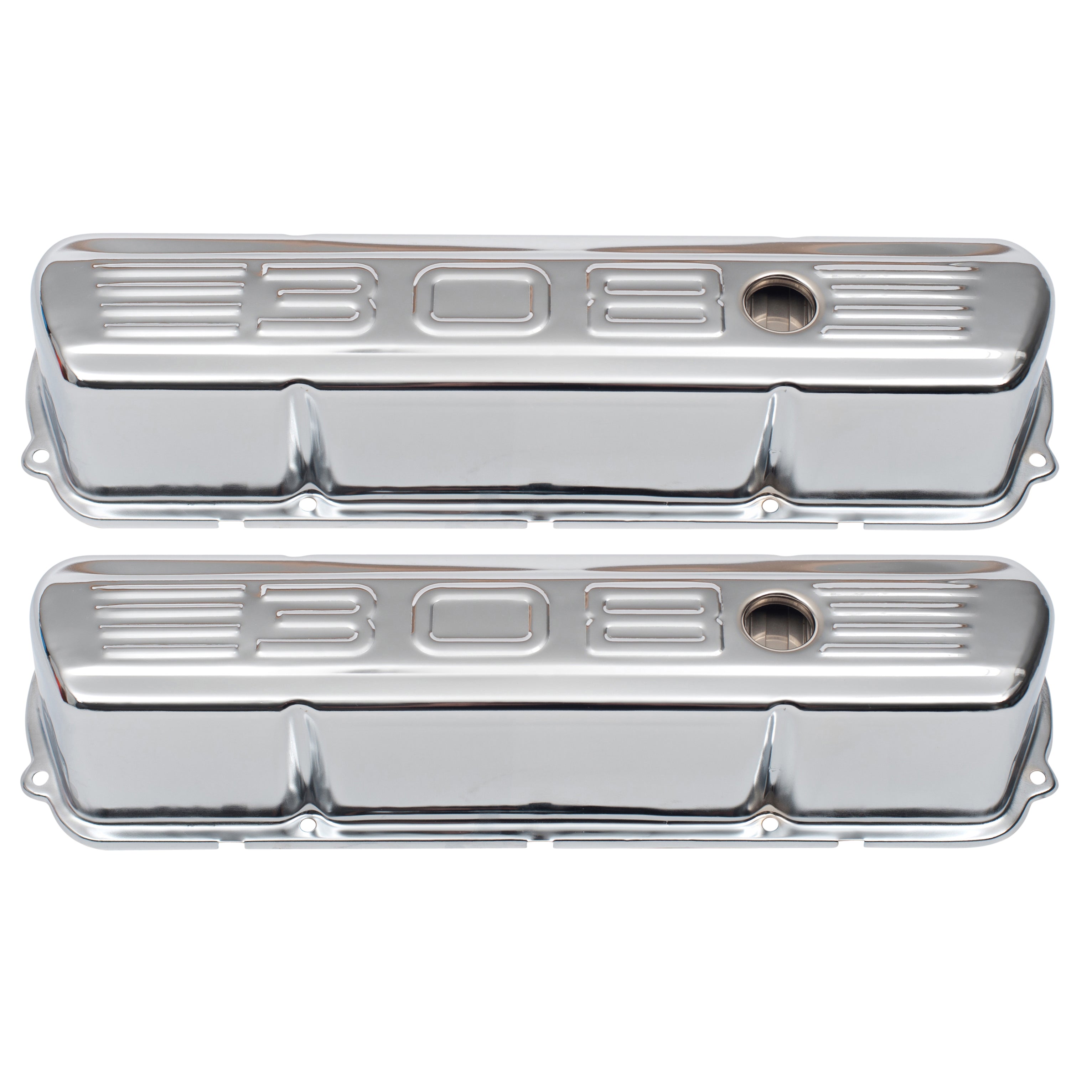 Valve Covers Chrome Holden V8 253-308 Red Blue + Black Motor 308 Logo ...