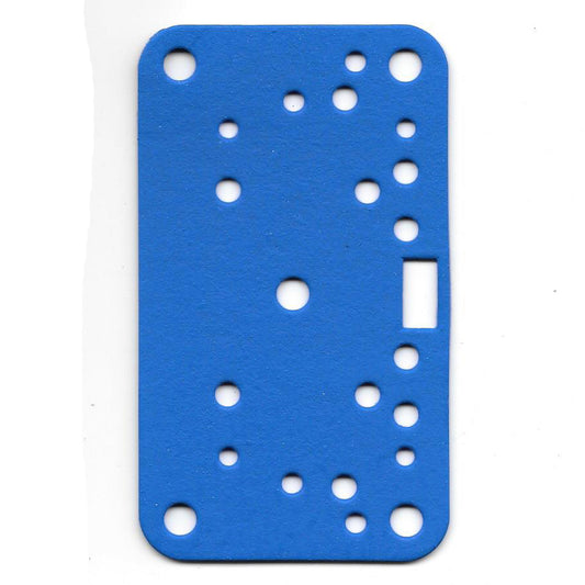 Holley Carburettor Gasket Rear Bowl Squarebore Vac Secondary - Blue Non Stick (Ref. Fuelmiser HYP49)