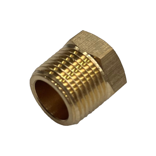 Brass Reducing Hex Bush 3/8" (9.5mm) Male to 1/8" (3.2mm) Female BSP Thread