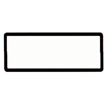 SINGLE Black Polymer Number Plate Frame. Suits a 6 Digit Number Plate