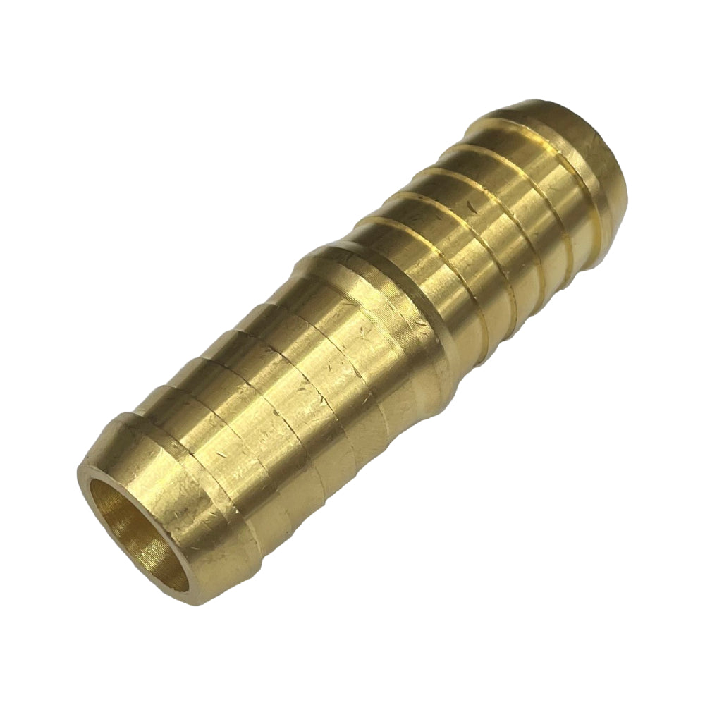 Brass Straight Male Joiner 3/4" (19.1mm) Barbed Hose Tube Ends