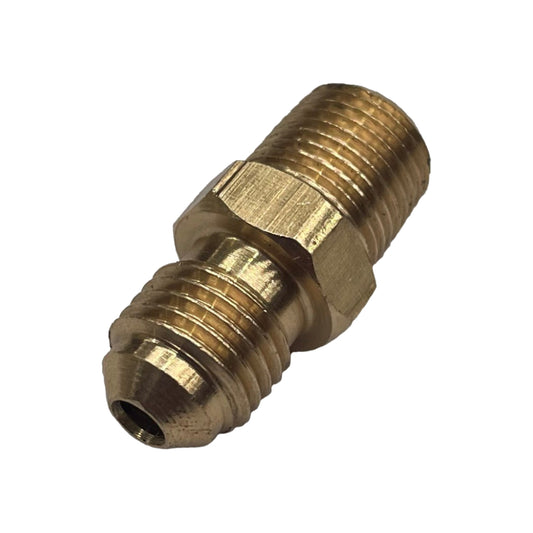 Brass Male Flare Union 3/16" (4.8mm) Hose Tube x 1/8" (3.2mm) Male BSP Thread