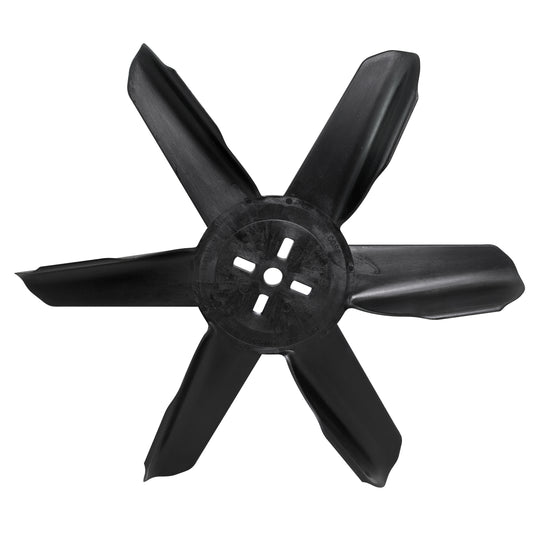 17" Standard Black Plastic Fan - 6 Blade