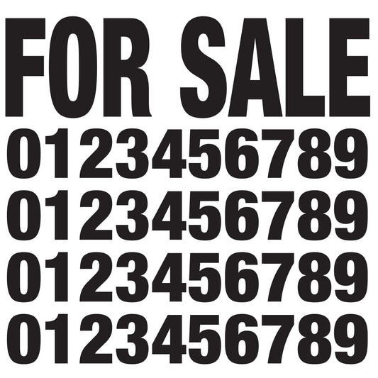 'For Sale' Decal Kit - Large White