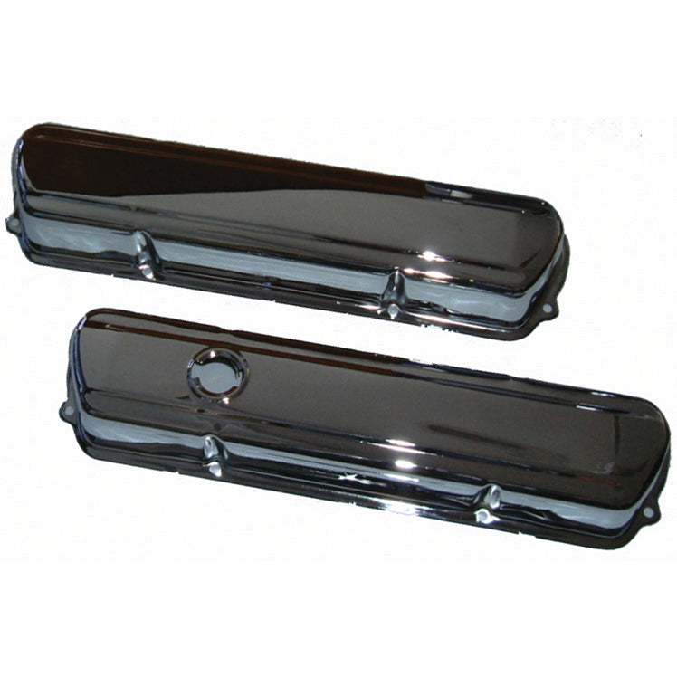 Valve Covers Chrome Holden V8 253-308 OEM Blue/Black Motor baffled-pr