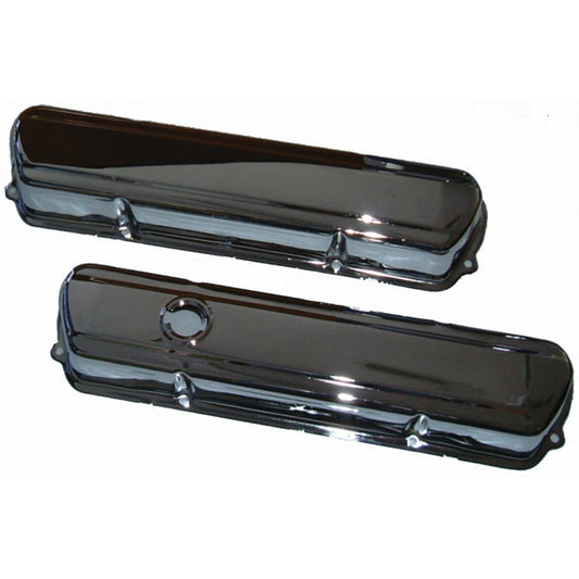 Valve Covers Chrome Holden V8 253-308 OEM Blue/Black Motor baffled-pr