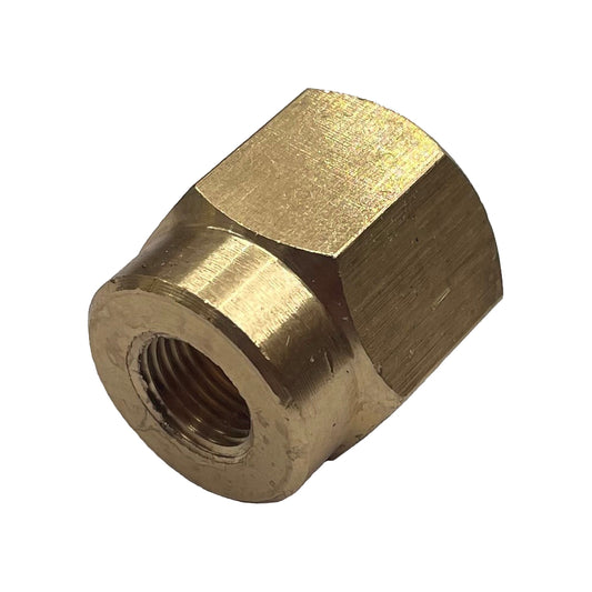 Brass Hex Reducing Socket 3/8" (9.5mm) BSP Thread to 1/8" (3.2mm) BSP Thread