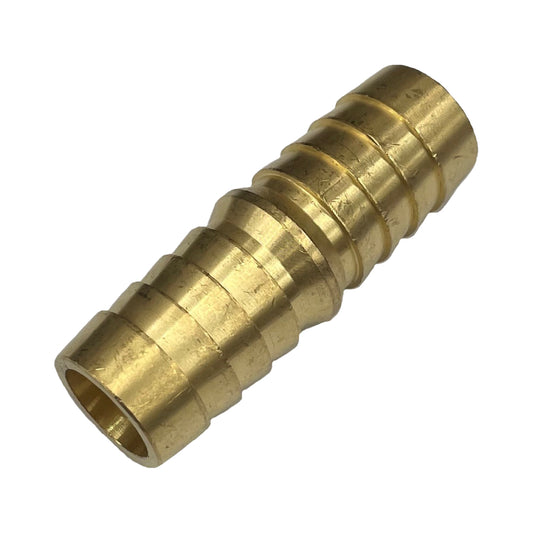 Brass Straight Male Joiner 5/8" (15.9mm) Barbed Hose Tube Ends