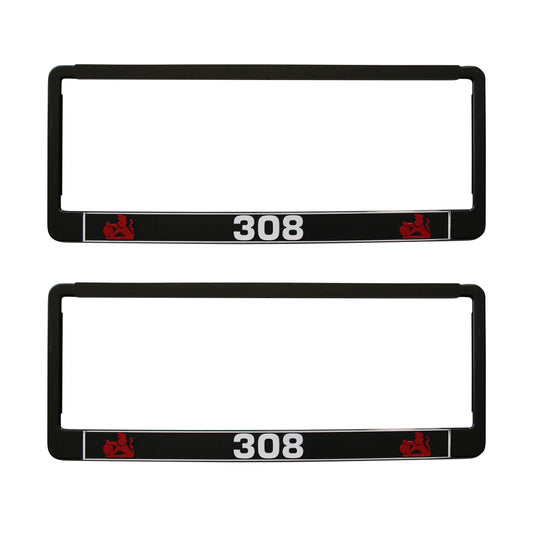 PAIR 308 Polymer Number Plate Frames. Suits 6 Digit Number Plates