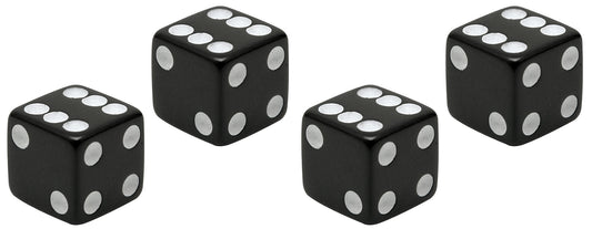 Trik Topz TT8001 Tyre Valve Caps - Black Dice (Set of 4)
