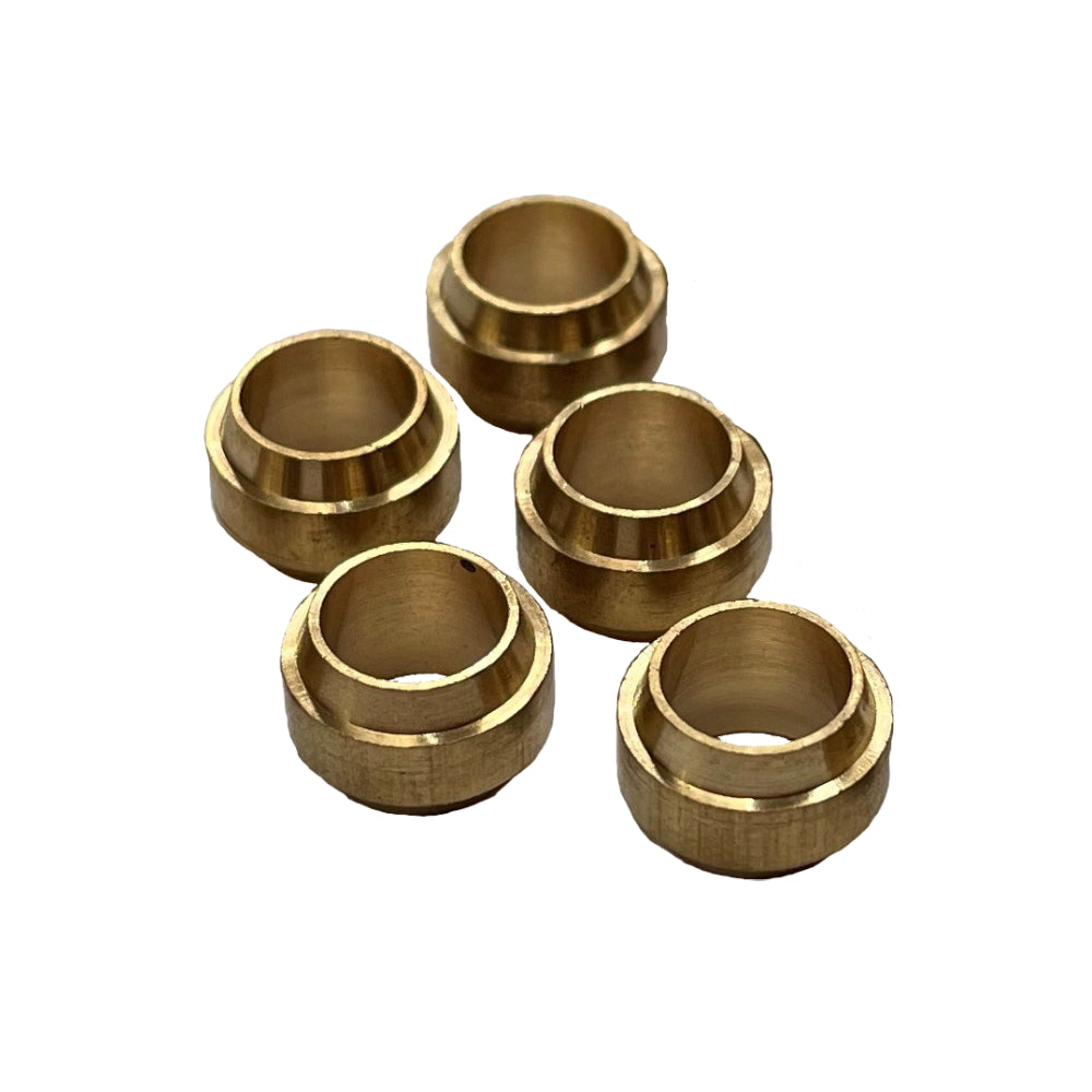 Brass Olives Universal No 100 - 3/8" (9.5mm) Hose Tube - Pkt 5