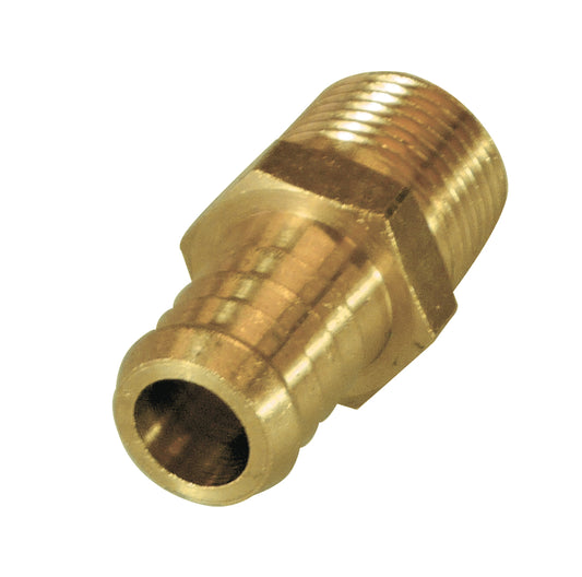 Brass Male Tail Fitting 5/8" (15.9mm) Hose Tube End to 1/2" (12.7mm) BSP Thread