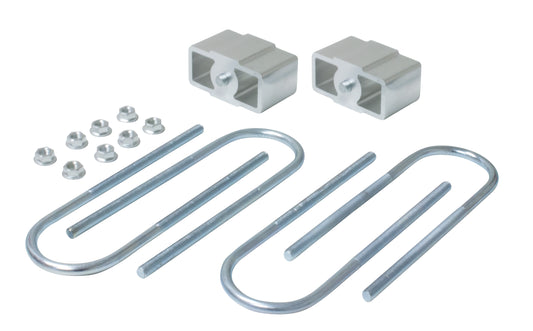Lowering Block Kit 2.5" (63mm), 13mm Locating Pins, 75mmx12mm Ubolts - Mazda B2000/B2500/B2600/E1600/E2000, Chrysler Valiant Charger, Ford Courier/Econovan,Holden H Series, Mitsubishi Galant/Lancer, Ford Mustang 6 Cyl V8 70mm Axle