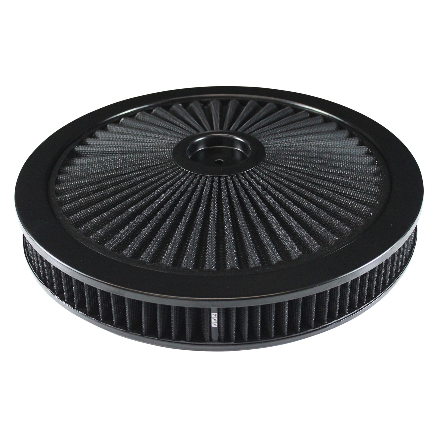 TFI-47649 Extraflow All Black Air Filter Cleaner 14" x 2" Holley Edelbrock Recessed Base