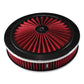 TFI Racing TFI-45722 45722 Extraflow Red/Chrome Air Cleaner Filter 9"x 2" Assy fit Holley 5-1/8" Base