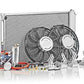 Ford Mustang 1967-69 Be Cool Alloy Crossflow Radiator w/ Thermo Fans Suit 67-69 Be Cool BCP83187