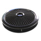 TFI-47639 Extraflow All Black Air Filter Cleaner 14" x 2" Holley or Holden Quadrajet Base