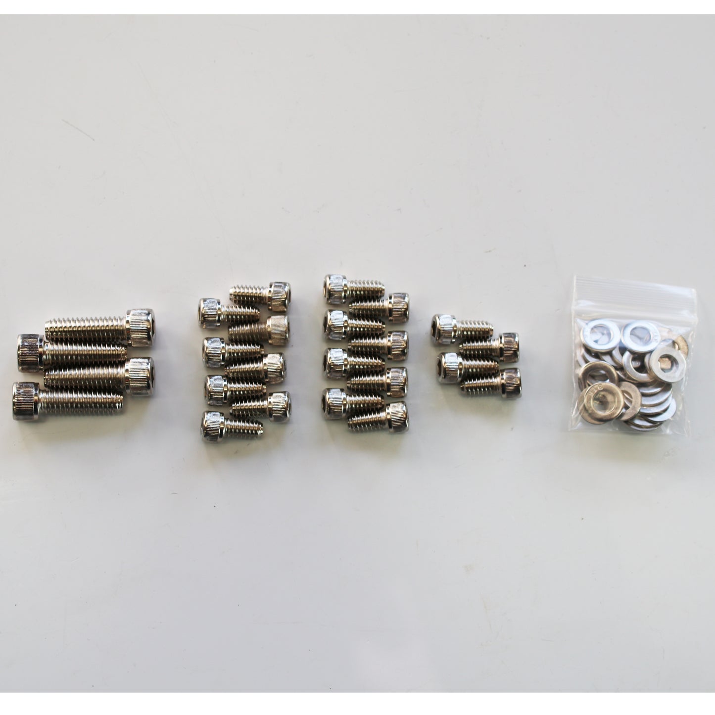 Oil Pan Bolt Kit Holden 6 161-179-186-192-202 Chrome Socket Head with Washers