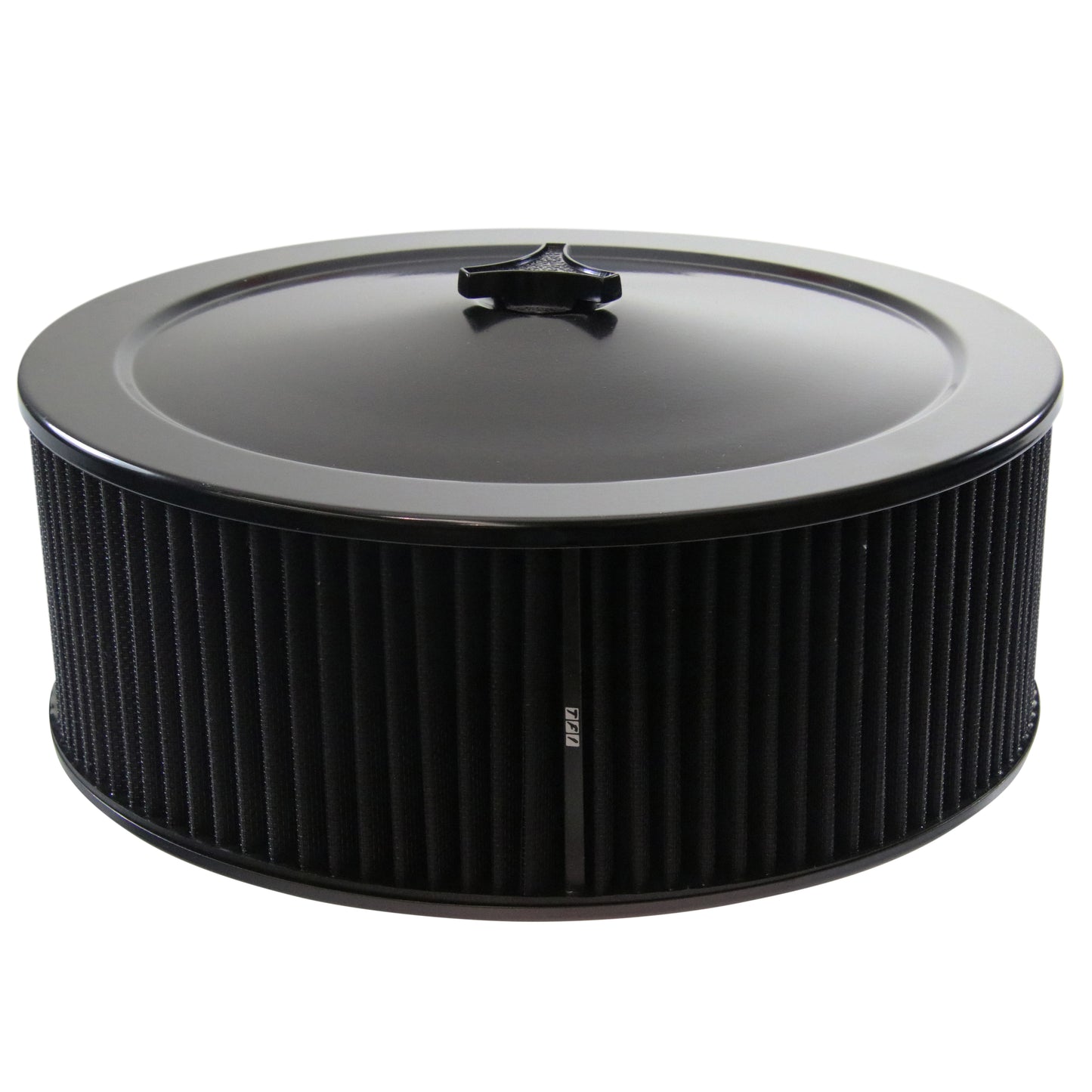 Black Air Filter Cleaner 14" x 5" Holley Holden Quadrajet Base Washable Element