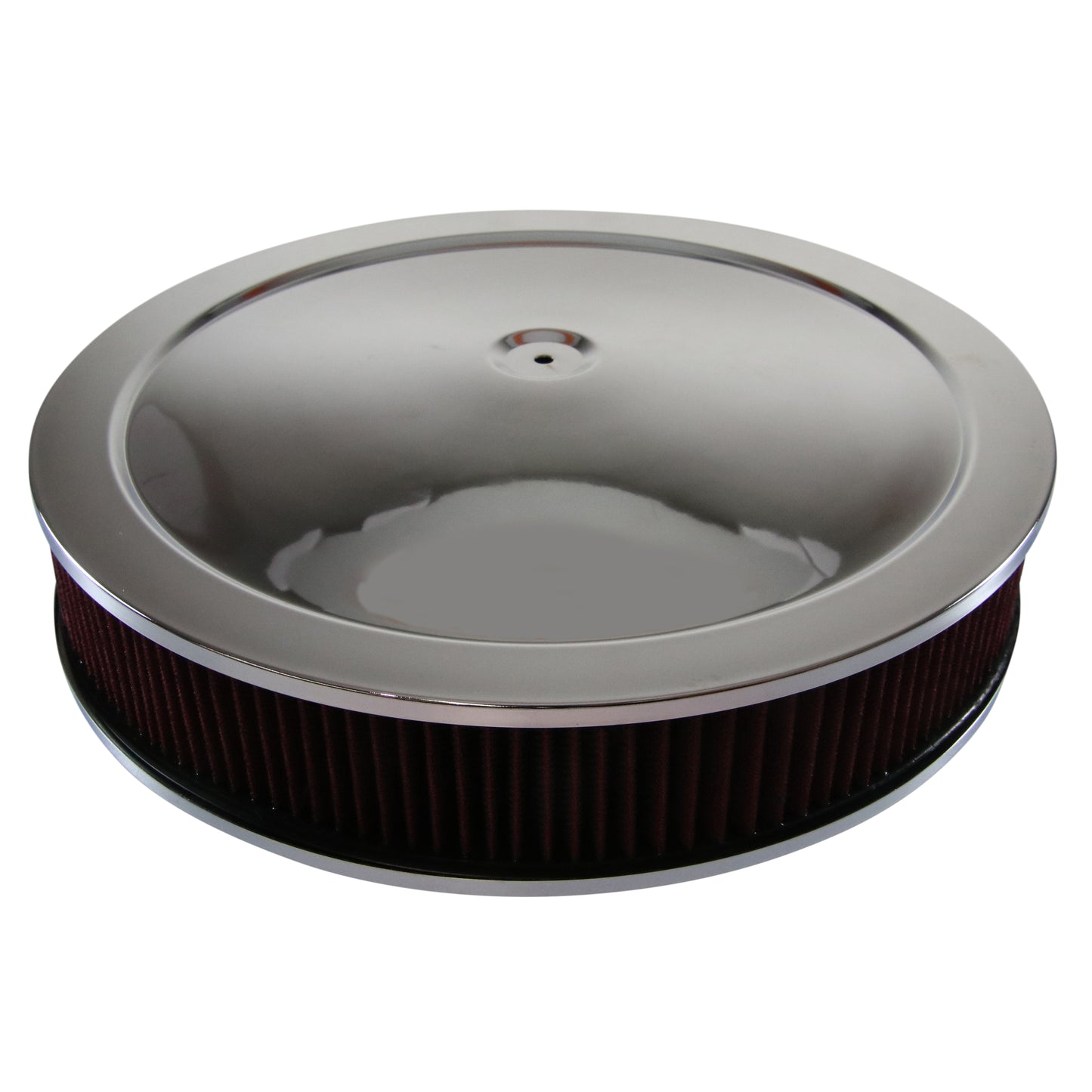 Dominator Carburettor Air Cleaner 16" x 3" Kit Chrome Steel Finish