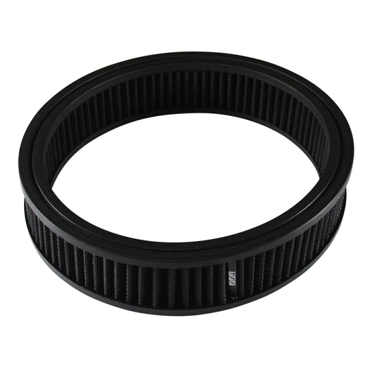 Air Cleaner Filter Element Black 9" Wide 2" Tall Round High Performance Cotton (TFI-68-101)