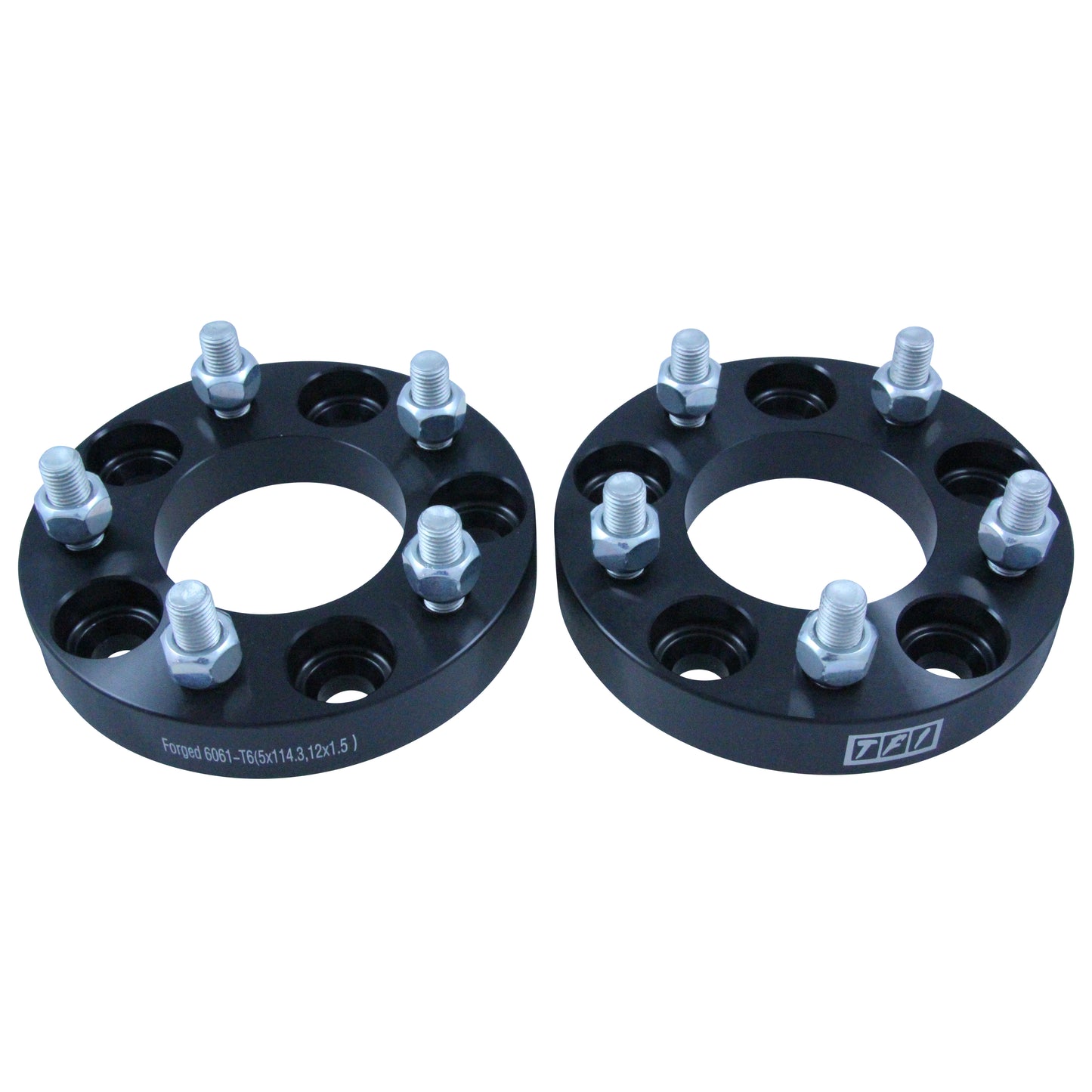 Bolt On Billet Wheel Spacer Kit 25mm Thick Size 5x114.3PCD 12mmx1.5 Stud