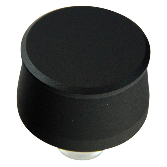 Valve Cover Breather Cap Push In 1"(25mm) Neck Alloy Black Smooth Round