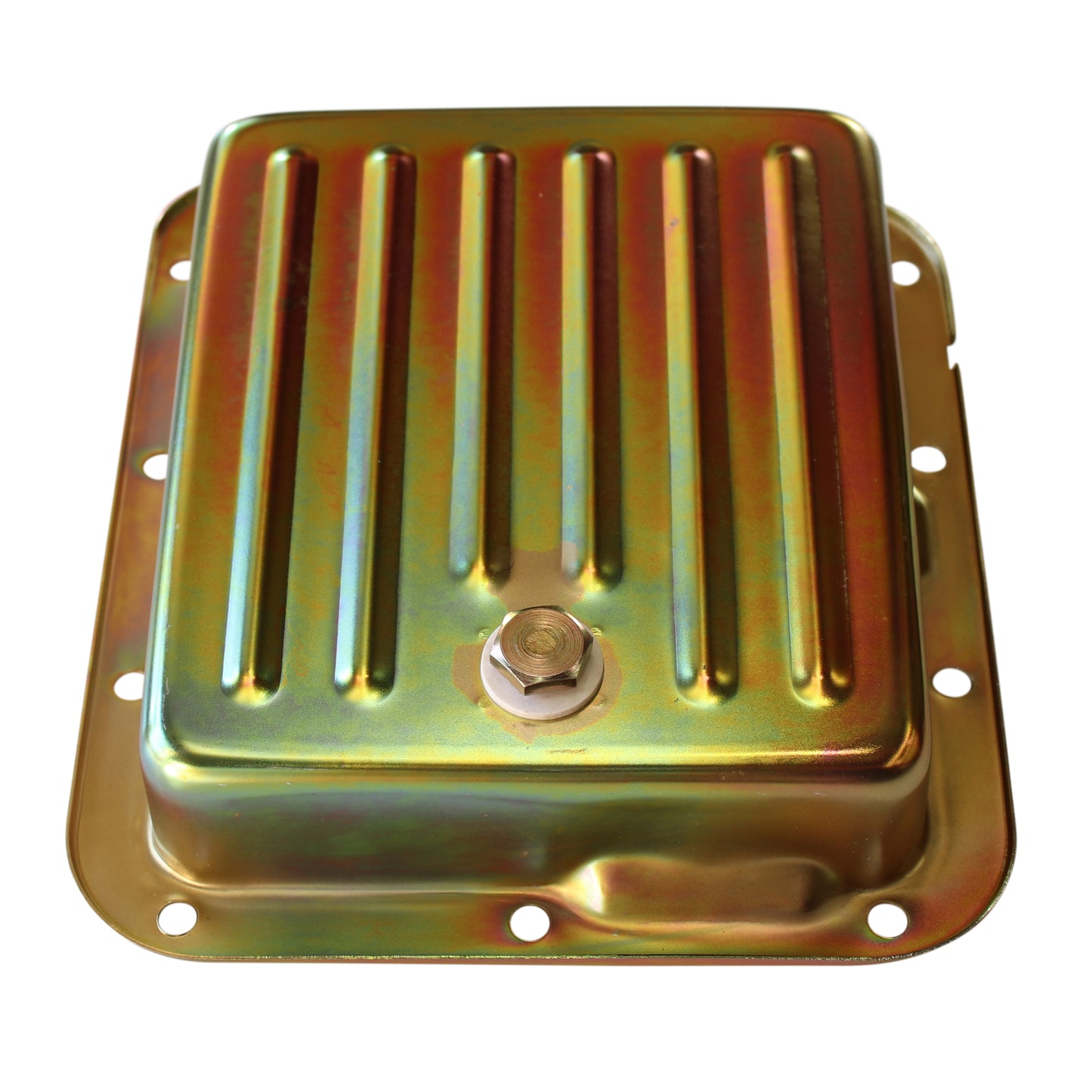 Transmission Pan Ford C4 OEM 2-3/8" Depth Zinc Steel Finned Case Fill