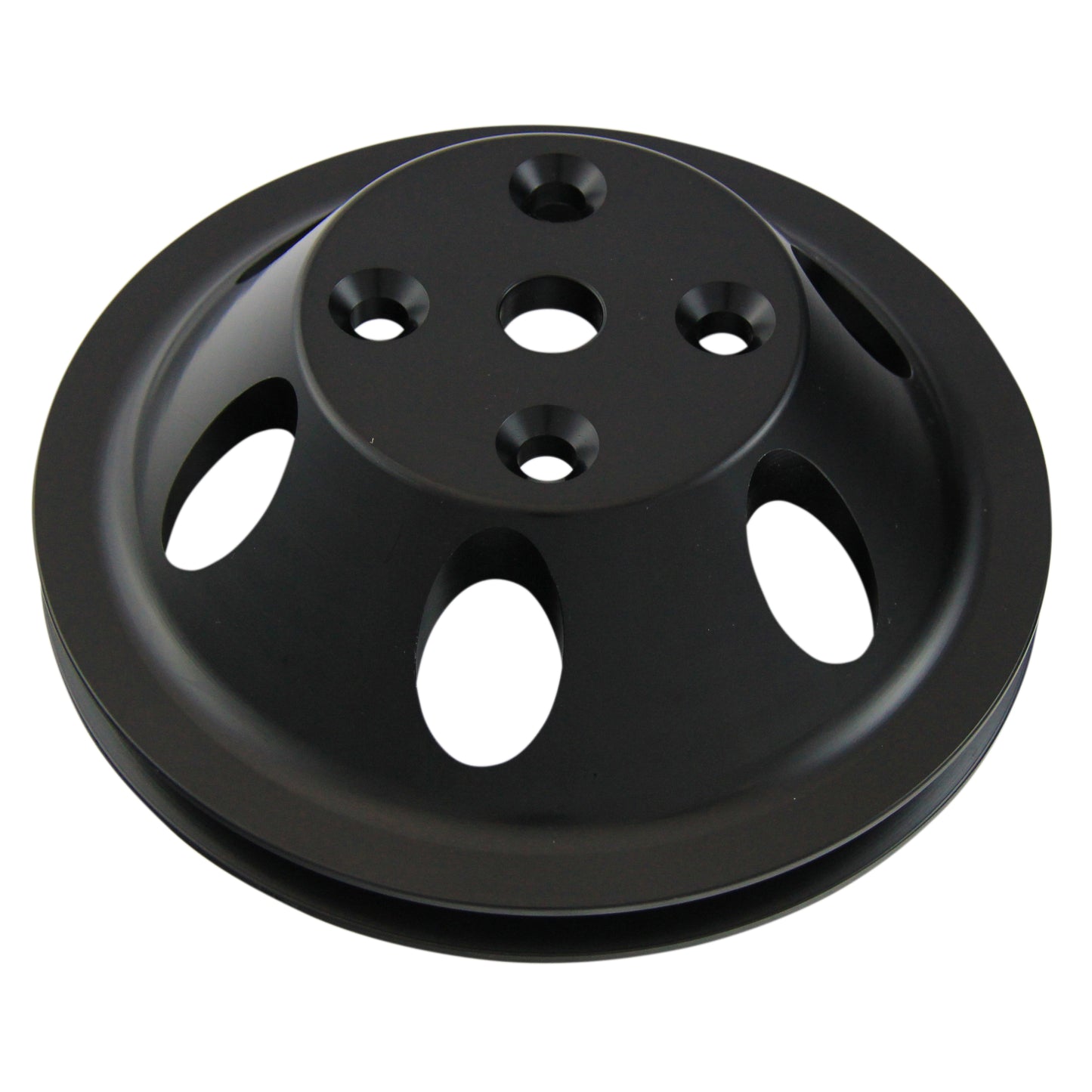 Pulley Water Pump Single Groove Lwp Black Alloy Small Block Chevrolet 265-400
