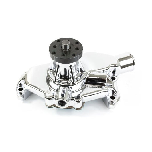 Water Pump Sm Blk Chevrolet 265-350 Swp Polished Chromed Alloy Hi Volume