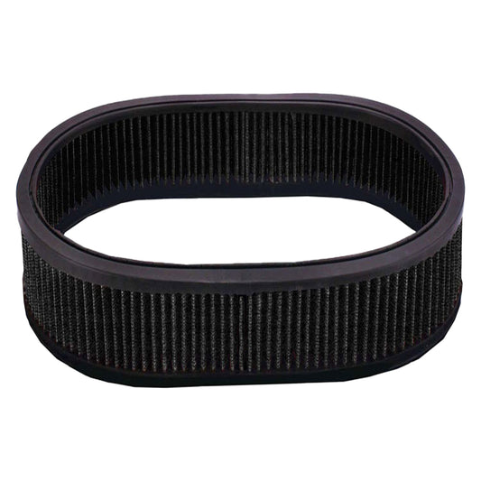 Air Filter Element Black 15"Inch Long 4"Inch Tall Oval High Performance Cotton