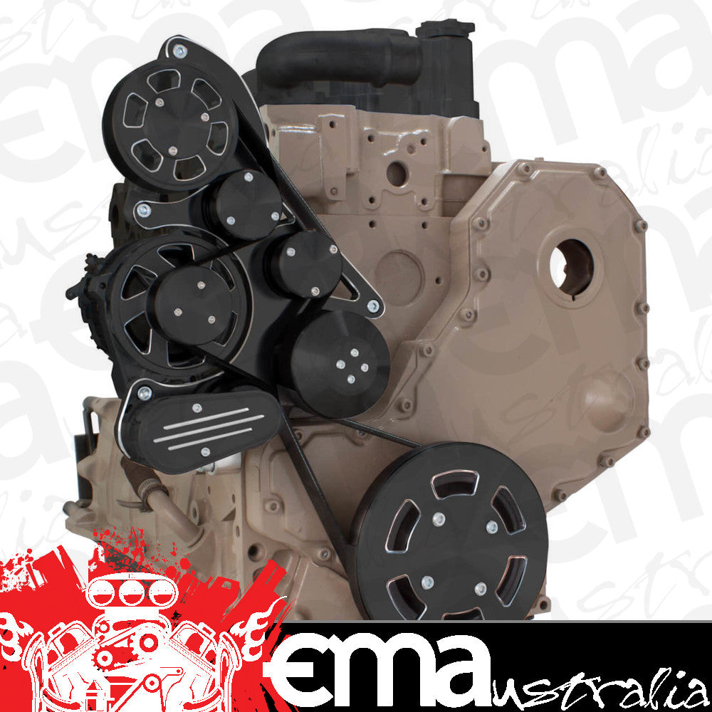 CVF BD-DC-WRAPTOR-ALT Black Diamond Serpentine System for Cummins Diesel - Alternator - All Inclusive