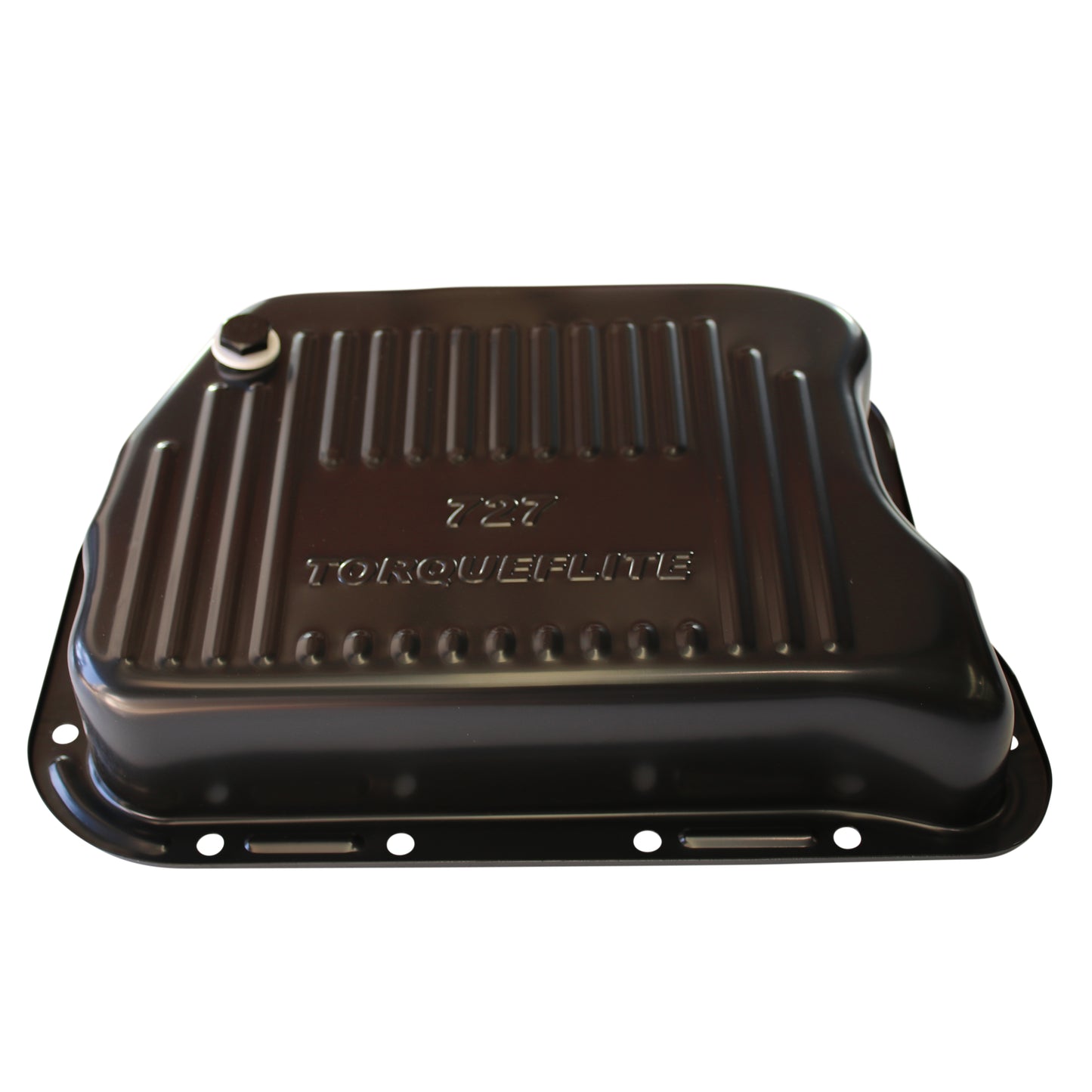 Transmission Pan Chrysler Torqueflite 727 60mm Deep Black Steel Finned