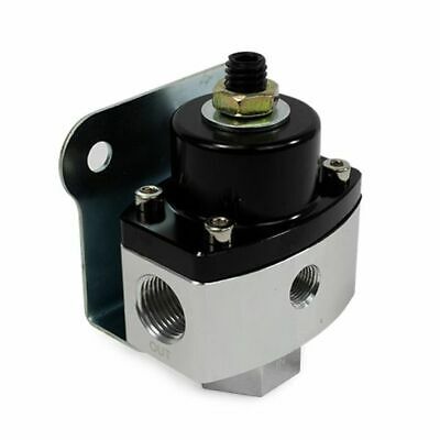 Fuel Pressure Regulator Black Anodised Aluminium 5-12 Psi 3/8" Npt Ports