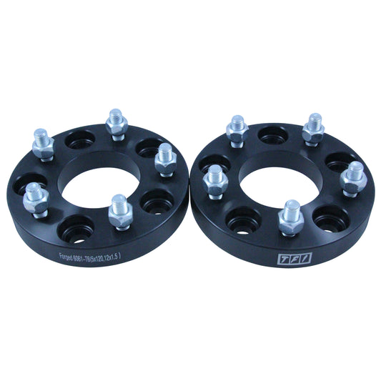 Bolt On Billet Wheel Spacer Kit 25mm Thick Size 5x120PCD 12mmx1.5 Stud