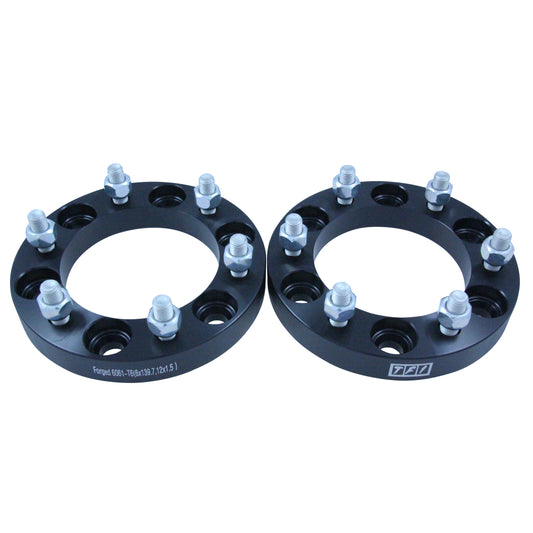 Bolt On Billet Wheel Spacer Kit 25mm Thick Size 6x139.7PCD 12mmx1.5 Stud