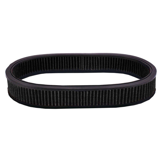 Air Filter Element Black 12"Inch Long 2"Inch Tall Oval High Performance Cotton